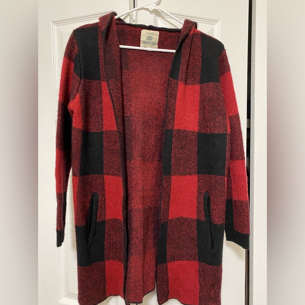 Plaid Cardigan